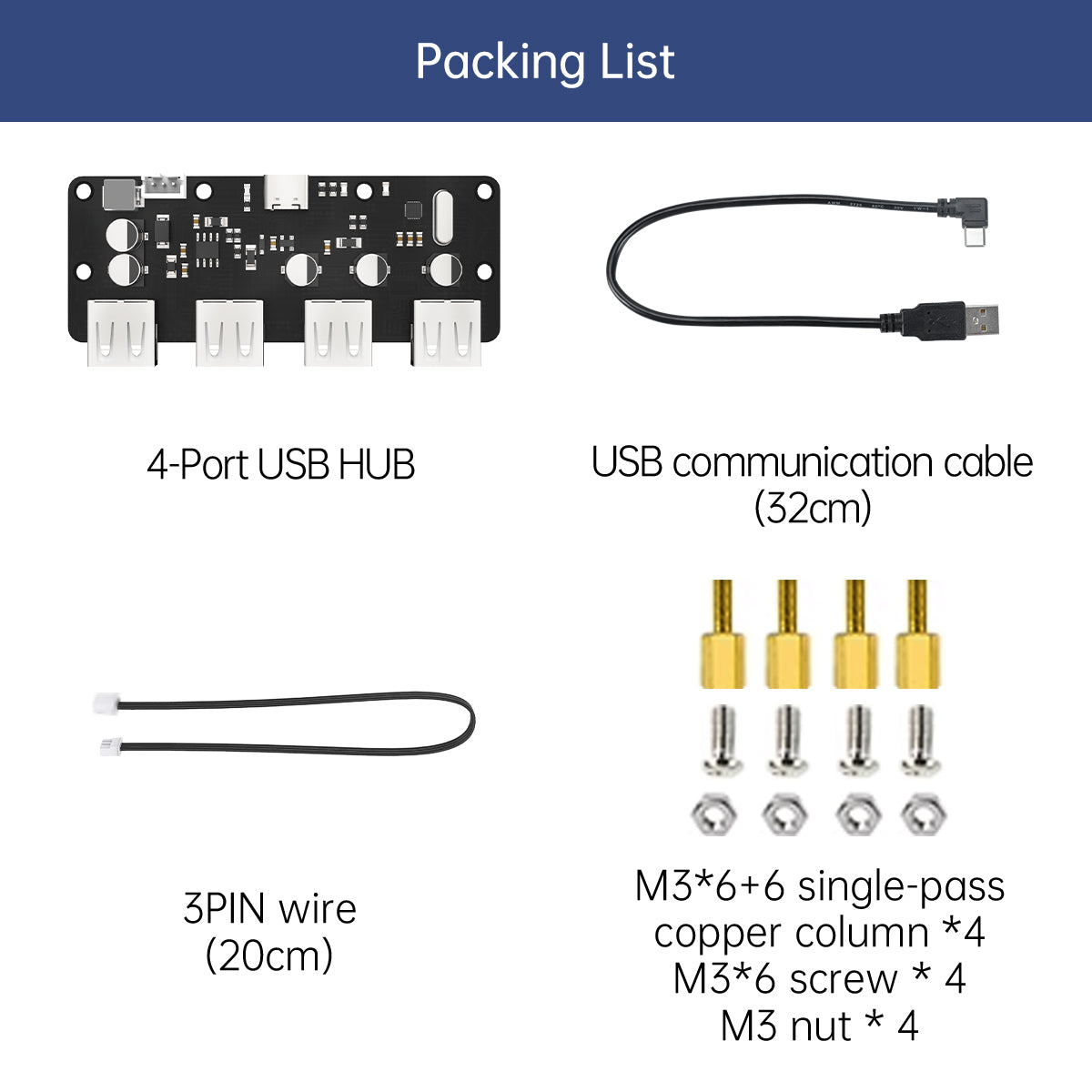 USB Hub ROS Car 1 to 4 Expansion Board HUB Expansion Dock JETSON NANO Raspberry Pi Module